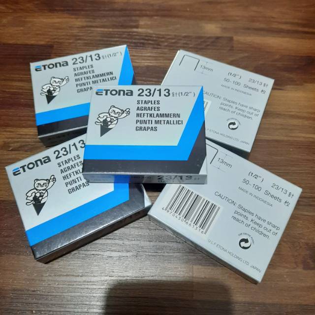 

Isi Staples Etona 23/13 (1/2") / Isi Etona 23/13 / Isi Staples Jilid