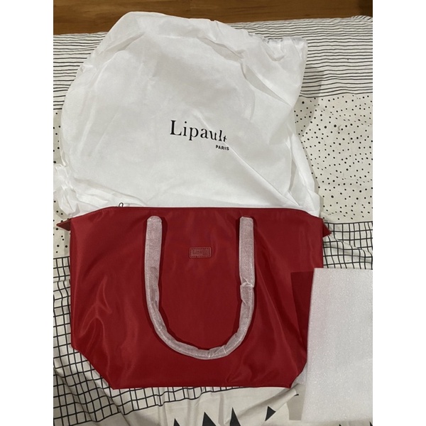 Lipault Tote Bag cherry red (original new)