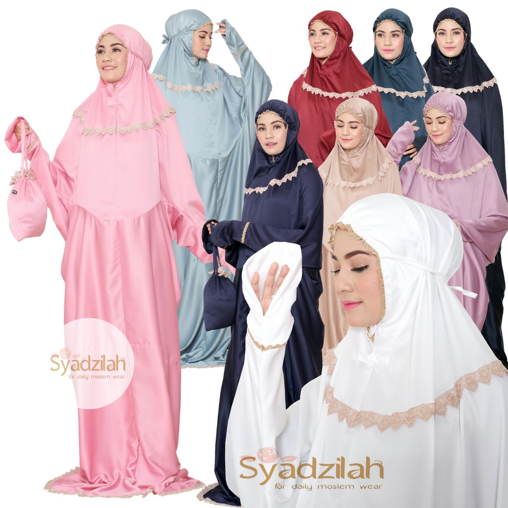 SYADZILAH - Mukena Terusan Dewasa Daily syadzilah Renda Mewah