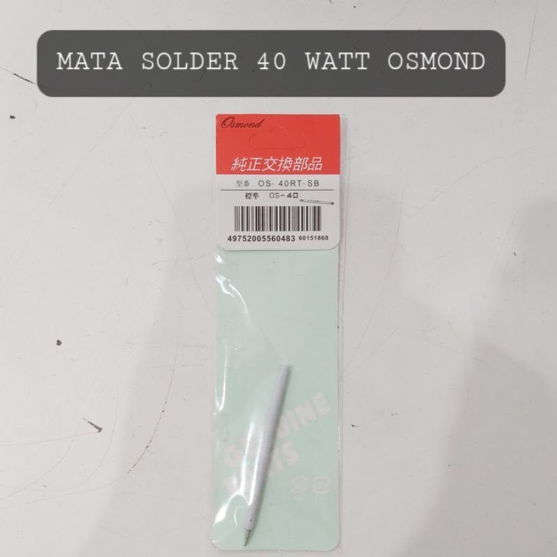 Mata Solder OSMOND 40 Watt Kristal