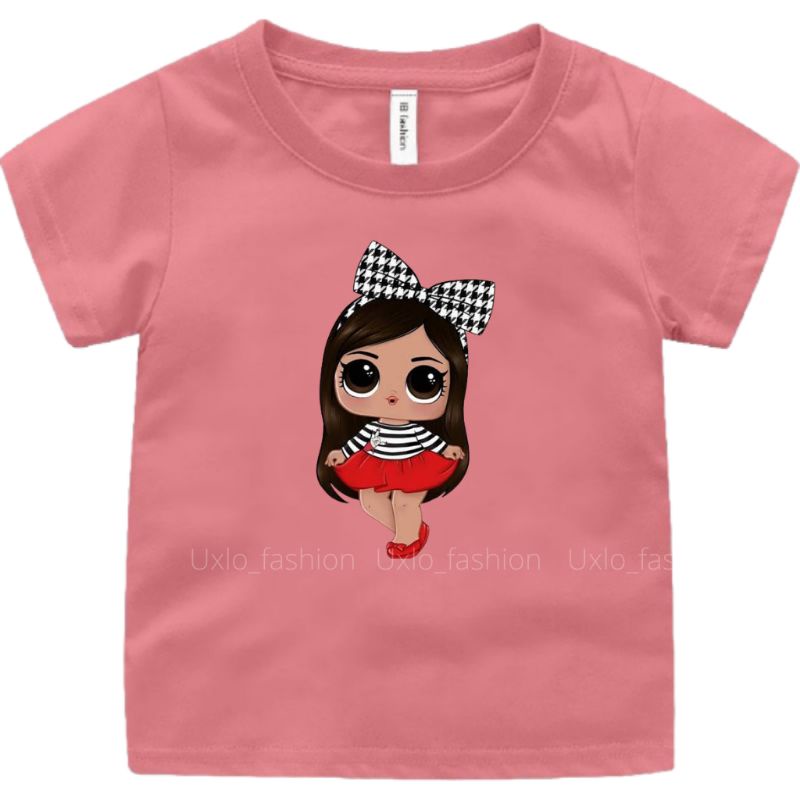 Kaos Anak Perempuan LOL SUPRISE Umur 2 Sampai 15 Tahun Baju Anak Cewe Murah Uxlo Fashion