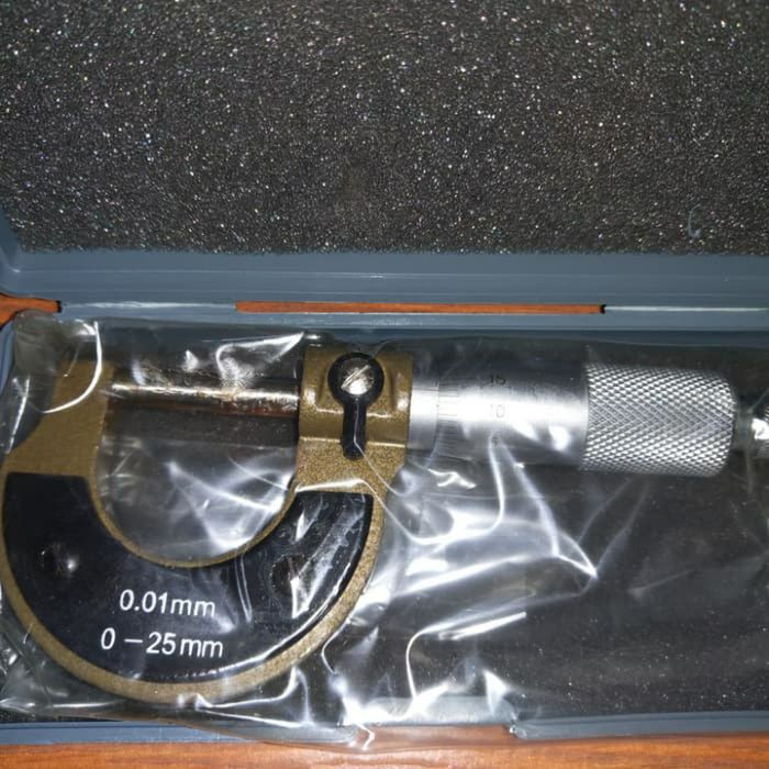 

Mikrometer Luar Jarak 0-25 mm Resolusi 0.01 mm