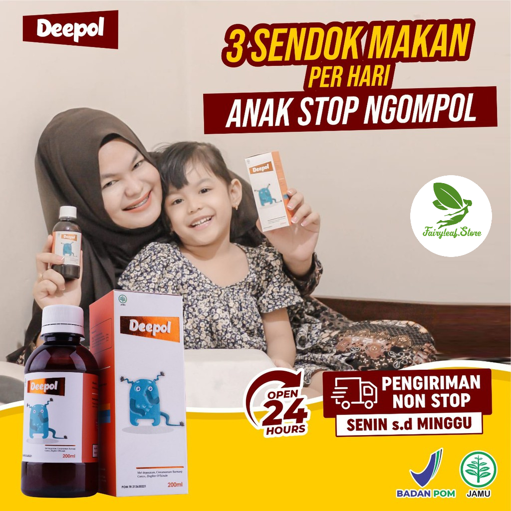 Deepol Madu Anak – Peningkat Syaraf Kandung Kemih - Cegah Si Kecil Ngompol &amp; Perlancar Pencernaan