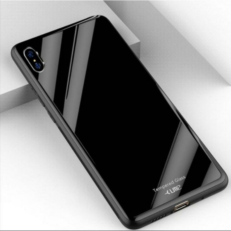 Ume Black Glass /casing hp/hard case/case tempered glas/black case Samsung A6,S9,J8,S10,S10E,Note10