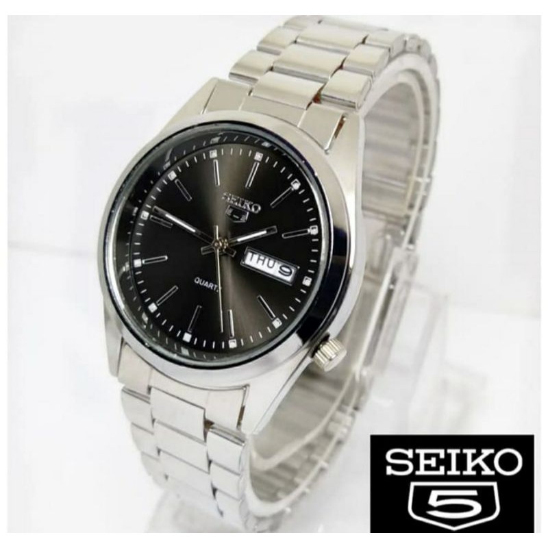 Jam Tangan Seiko Pria Murah Man Man's Watch Free Gratis Kotak Box Mica Mika Battery Baterai