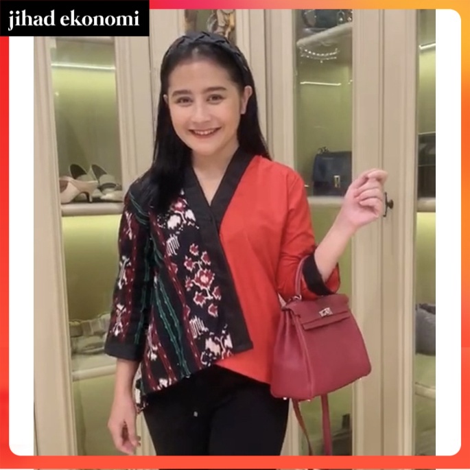 BLUS KIMONO BATIK JIMY ATASAN KANTOR ATASAN BATIK BLUS KANTOR KIMONO WANITA