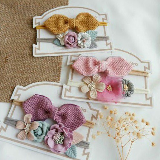 

syahirakids /NP63 /paket twill /headband anak /headband baby