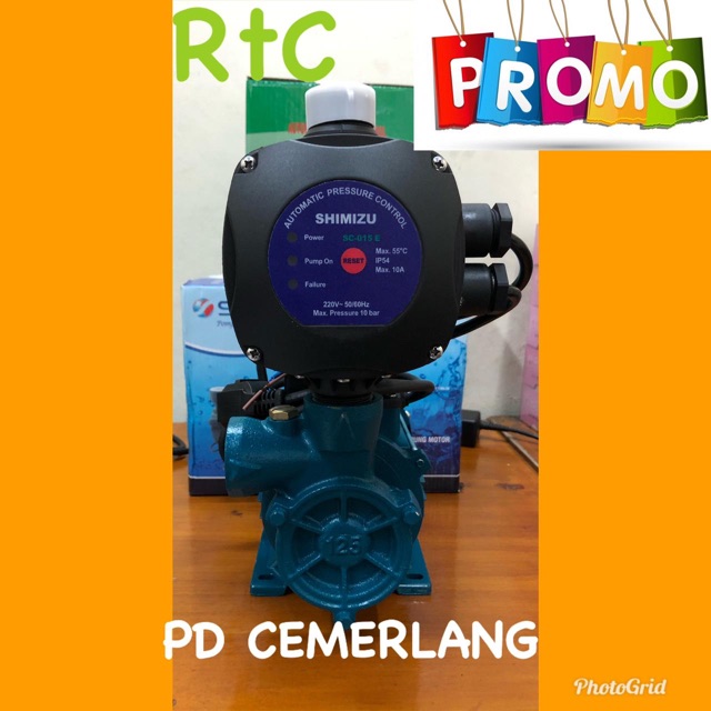 Jual Pompa air booster pendorong air toren otomatis shimizu pendorong