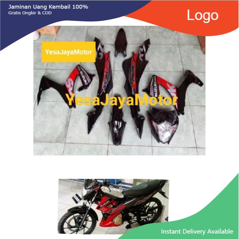 Full Set Body Satria Fu Facelift Hitam