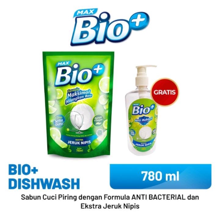 Max Bio+780ml free Bottle pump 500ml