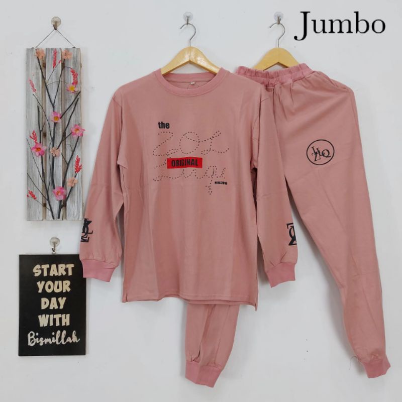 JUMBO ONE SET COMBED BY SHERILL SETELAN KAOS TEBAL MOTIF TERBARU KEKINIAN