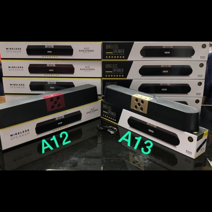 Jual Speaker Bluetooth SPEAKER BLUETOOTH TWS SOUNDBAR A12 WIRELESS