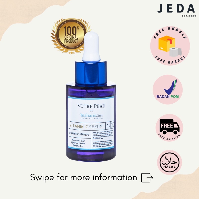 Votre Peau Vitamin C Serum Pour Maharis Clinic 30ml