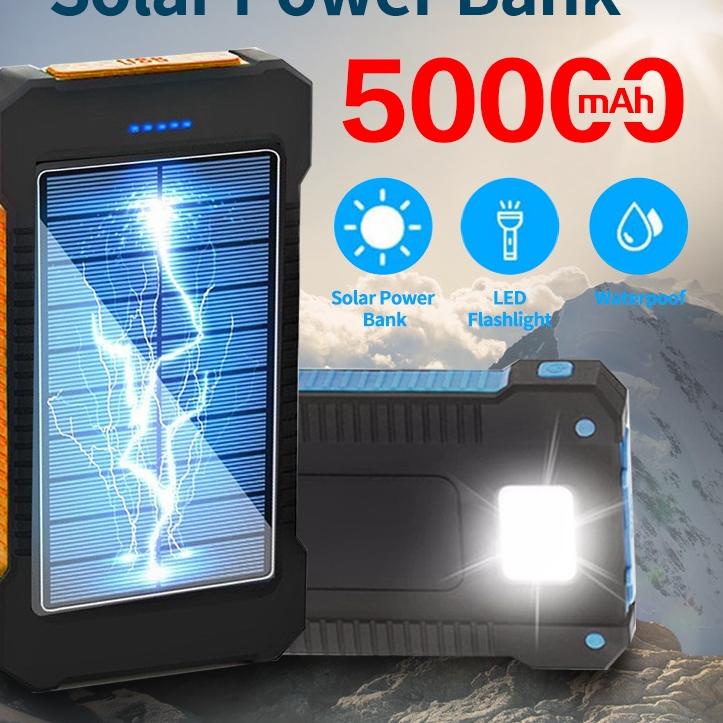 ← Power Bank Tenaga Surya Multifungsi Portabel Berkapasitas Besar PowerBank Solar 50000 mAH ❁