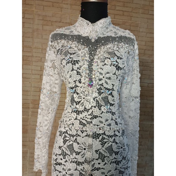 kebaya akad Payet Jepang