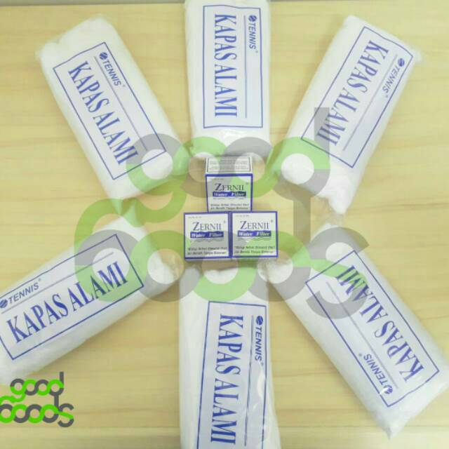 Isi ulang filter ZERNII  (3 pcs refill karbon + 6 pcs kapas)