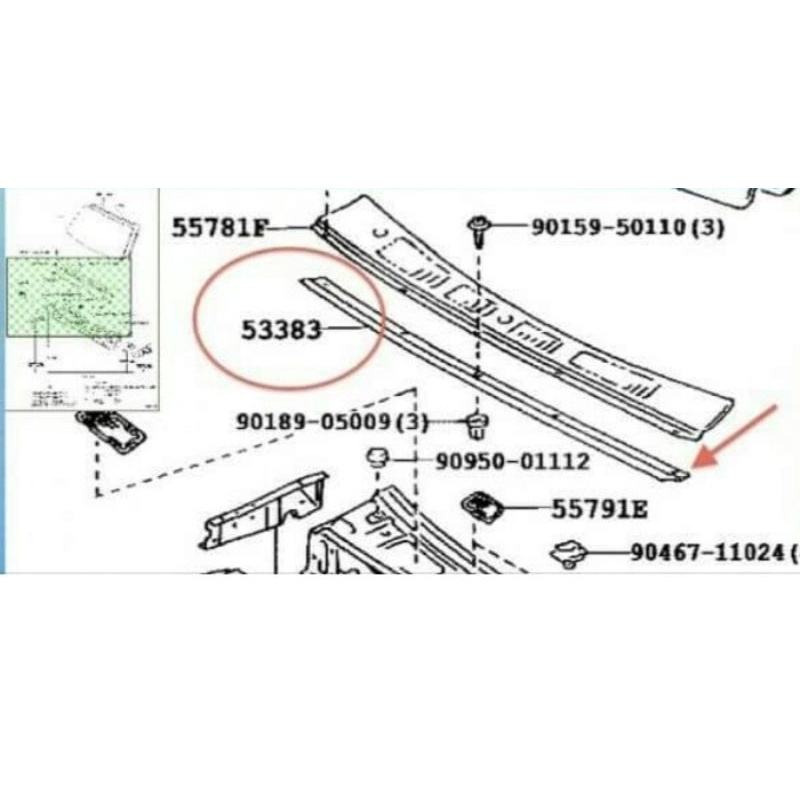 karet kap mesin kijang kapsul lgx
