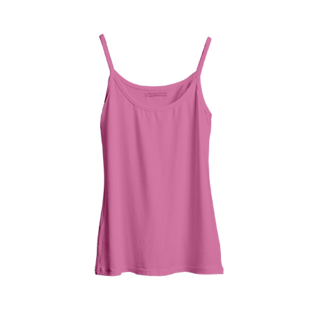 (TT XL) Tank Top Dewasa Tali Kecil UKURAN XL Daleman wanita Singlet Tengtop-PINK XL