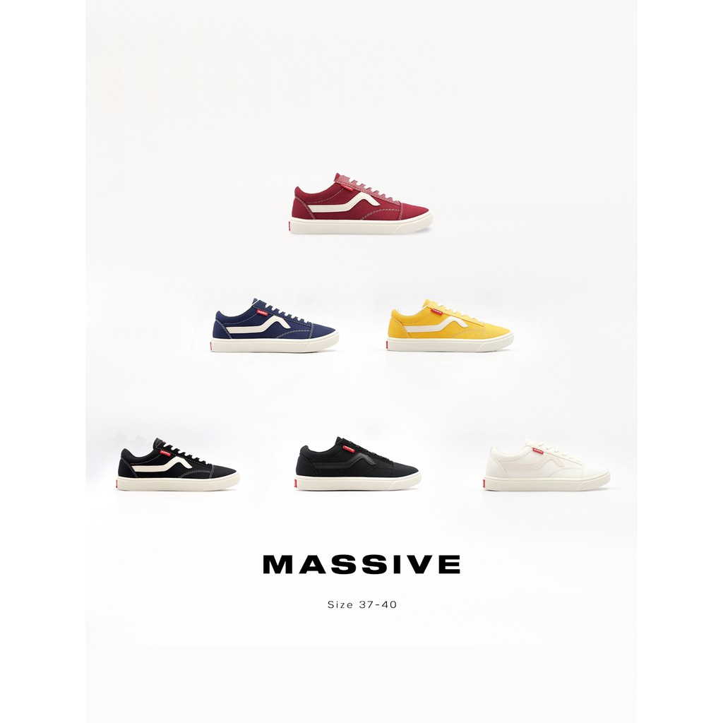 AEROSTREET Massive Hitam/Maroon/Kuning/Navy/HitamNatural/Putih