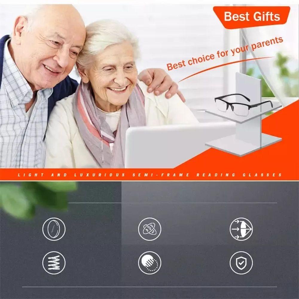 Mxbeauty Presbyopia Kacamata Travel Pria Wanita Ultralight Rabun Jauh Baca Pembesaran Presbyopic Eyewear