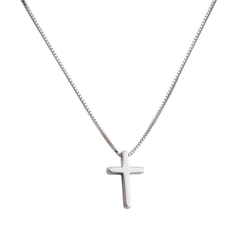Kalung Choker Liontin Salib Gaya Hip Hop Untuk Wanita