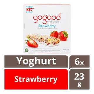 

Yogood Yoghurt Coated Muesli Bars - Strawberry 6 X 23G