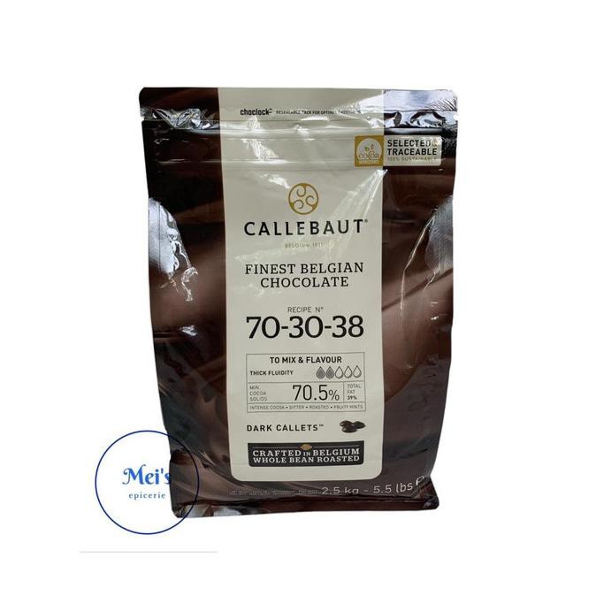 CALLEBAUT Dark Noir Chocolate Couverture 70,5% 250g