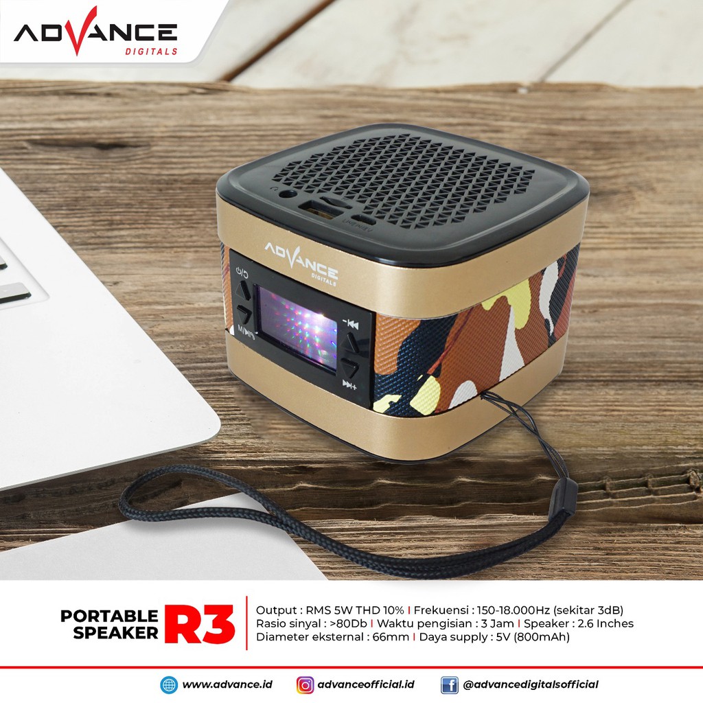 Speaker Advance Portable Blutot R3