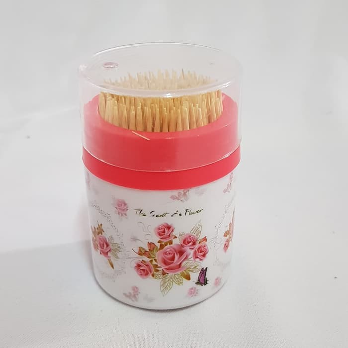 Toothpick Tusuk Gigi Bambu dengan Tempat