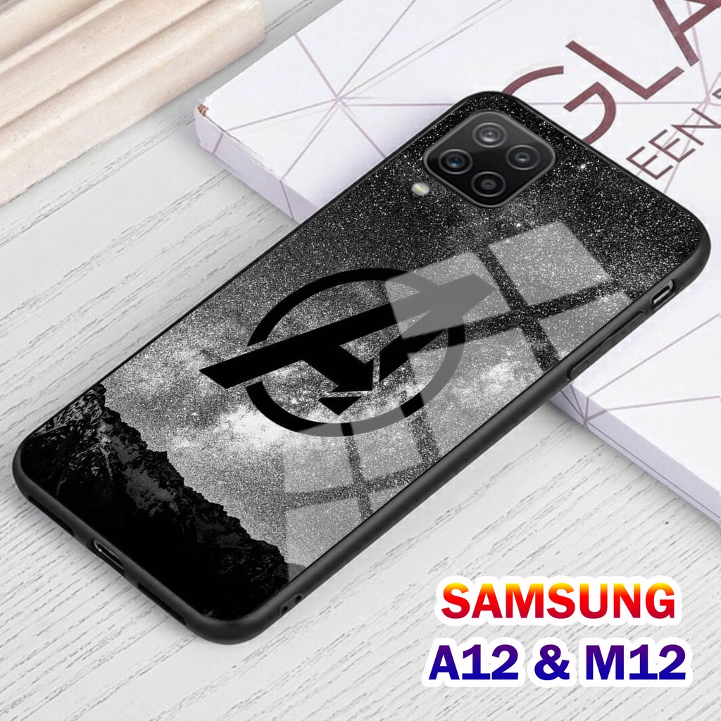 Softcase Glass Kaca SAMSUNG A12 , M12 - Casing HP SAMSUNG A12 , M12 [ S16 ].
