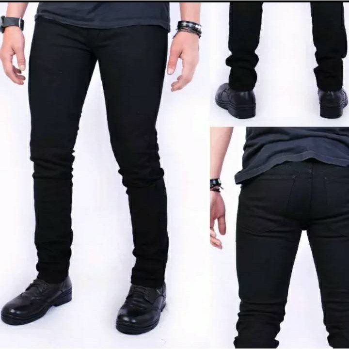  Celana Jeans Pria Skinny Hitam Wrangler Size 28 32 Slimfit 