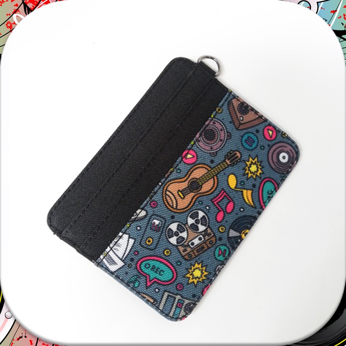 DOMPET KARTU MOTIF Tipis - Card HOLDER Canvas - MINI Wallet UANG ATM |WSCH11