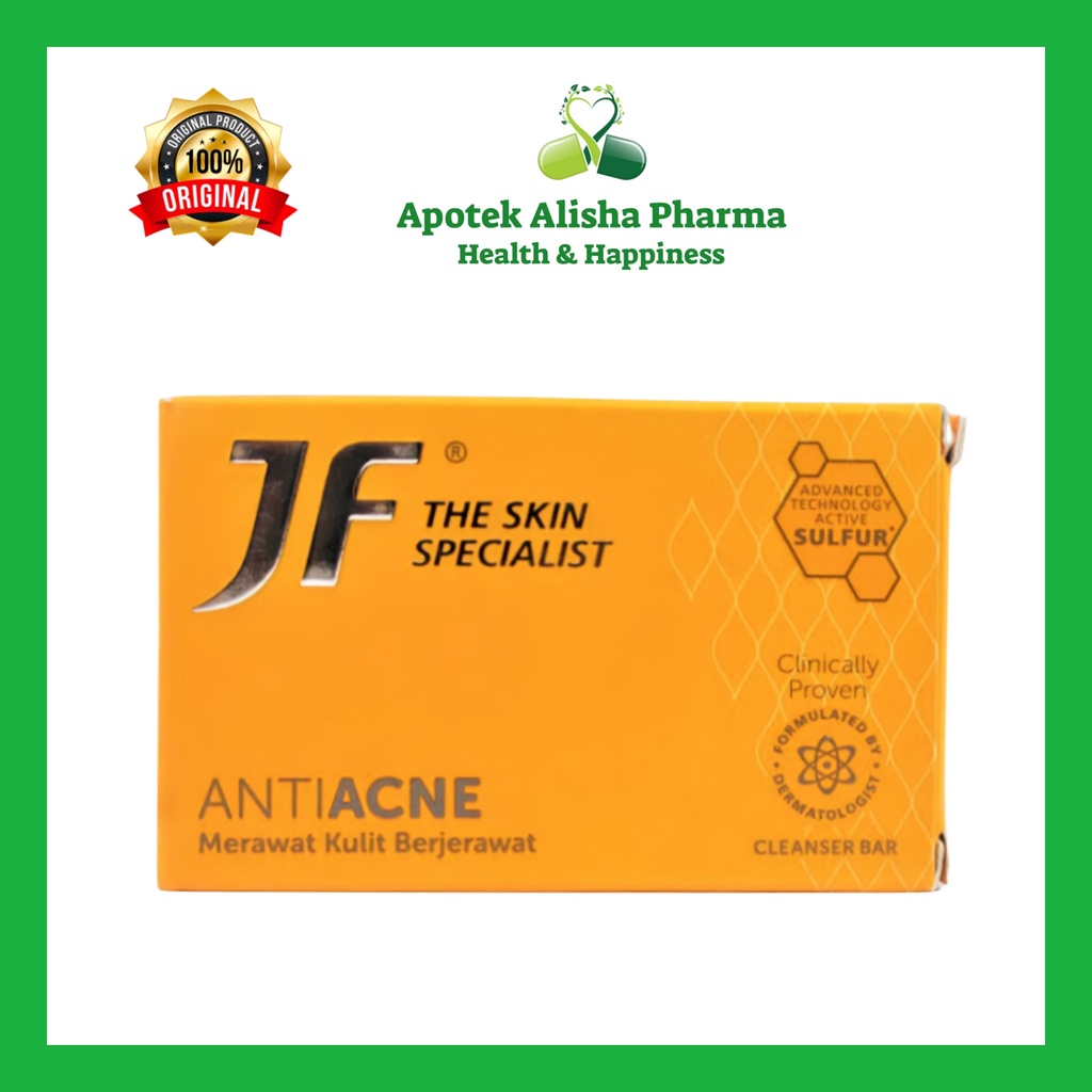 JF The Skin Spesialist Anti Acne Soap - Sabun JF Sulfur Untuk Kulit  Wajah Berjerawat / Berminyak