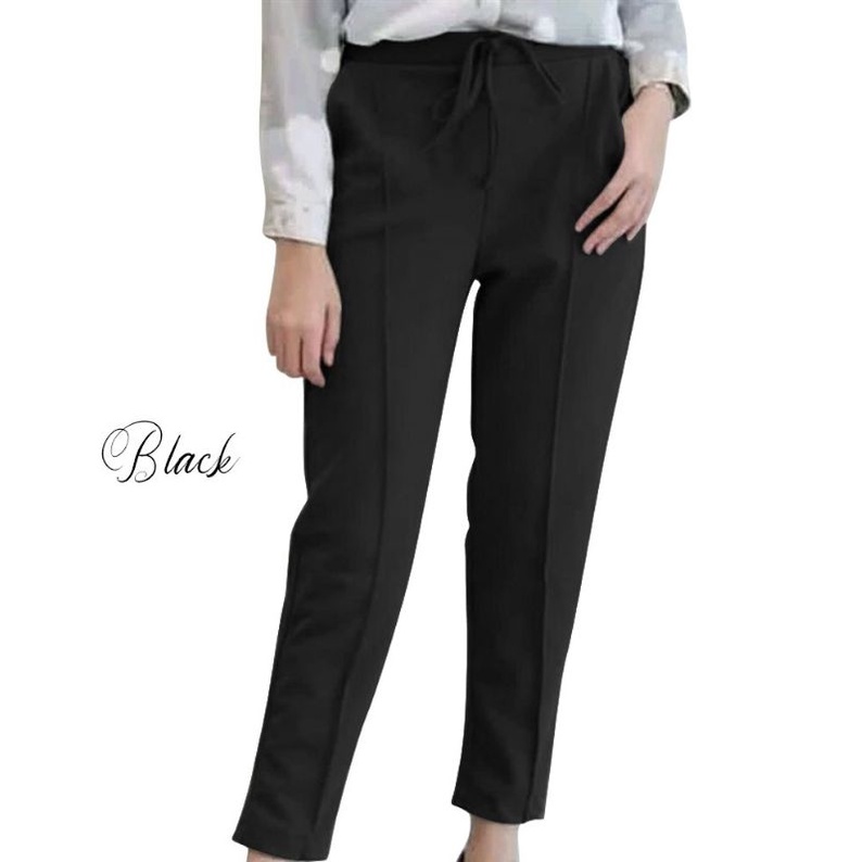 DT LUNA/CELANA PANJANG WANITA CELANA SCUBA PANTS CELANA PENSIL MURAH CELANA PUTIH BAGGY PANTS