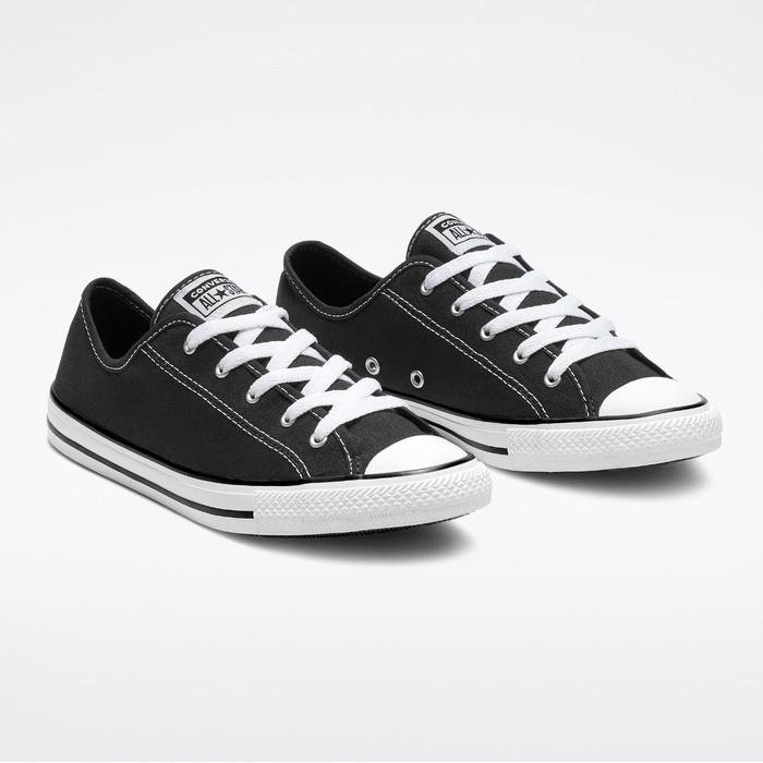 converse all star dainty ox black