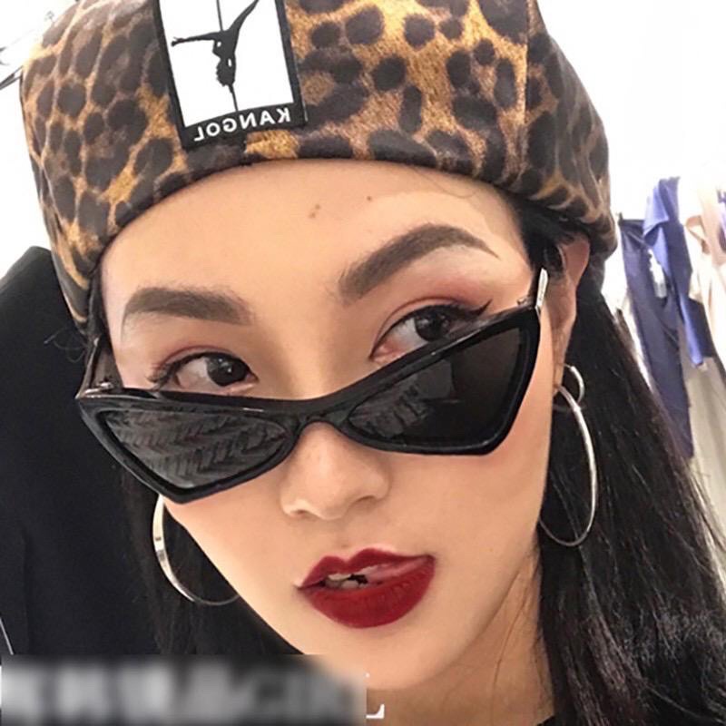 Kacamata Hitam Wanita dan Pria  Model Korea Ulzzang Retro Cat eye Segitiga Wanita / Kacamata Fashion/Sunglasses