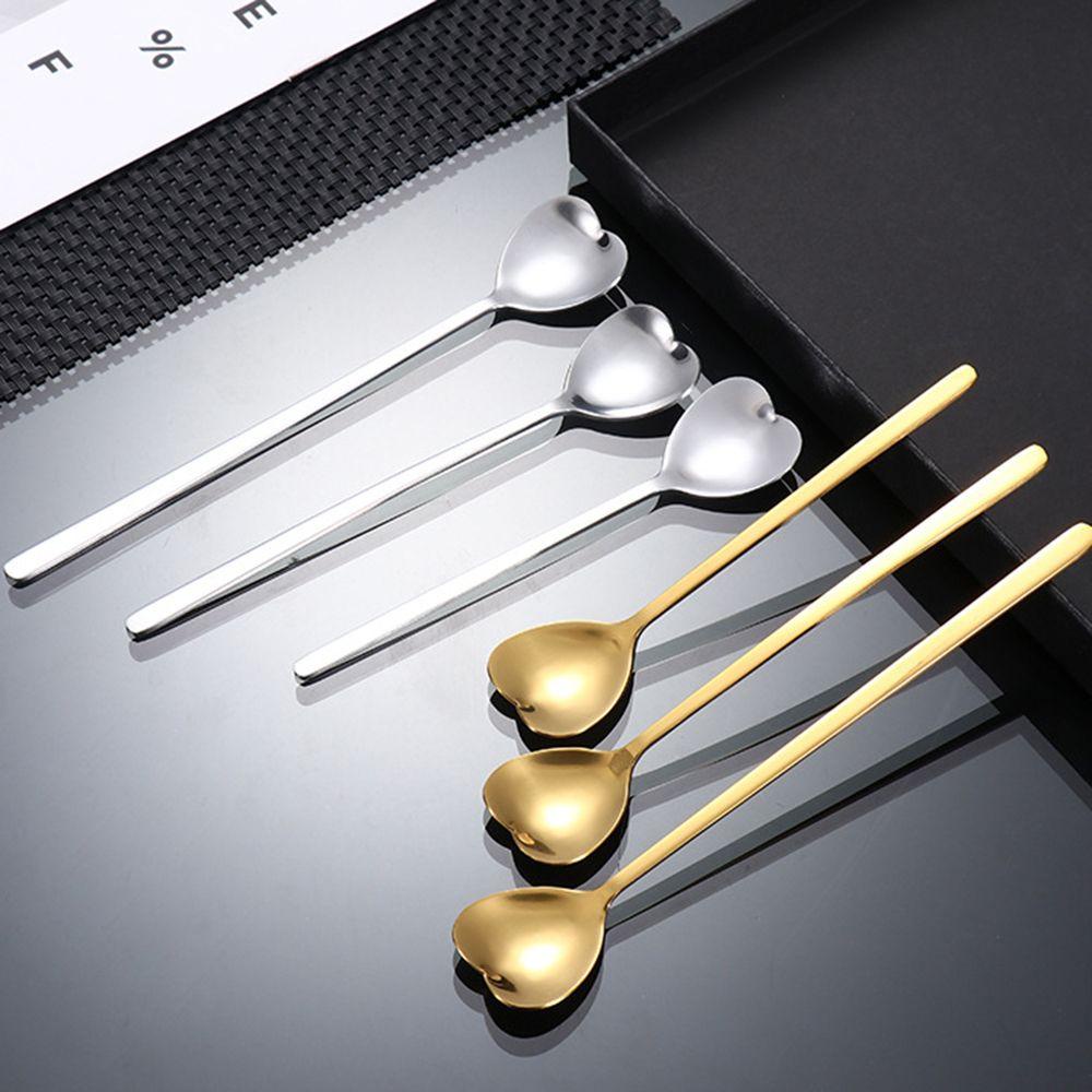 SOLIGHTER Coffee Scoop Home &amp; Living Tableware Kitchen &amp; Dining Supplies Stainless Steel Stir Spoon
