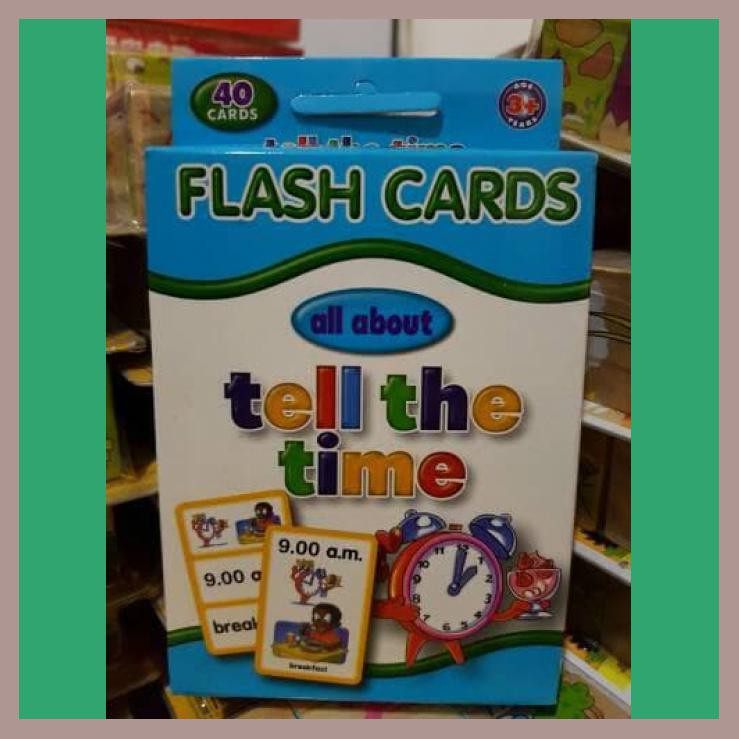 FLASH CARD TELL THE TIME| JARKIDSFLASHCARD