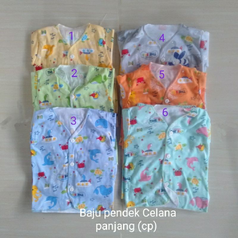 Stelan newborn (Baju pendek+Celana panjang)/Stelan newborn CP