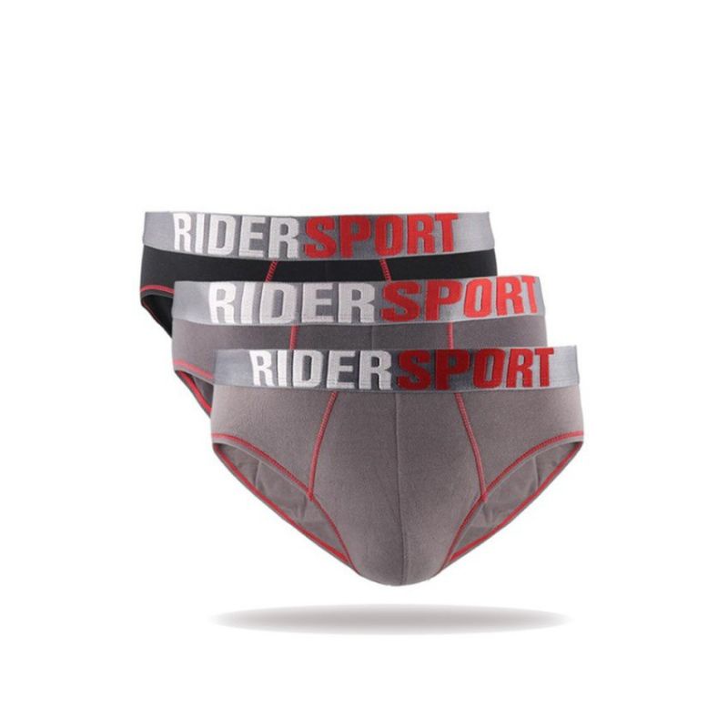 RIDER Sport Men's Brief KATUN R337B Sekotak Isi 3Pcs