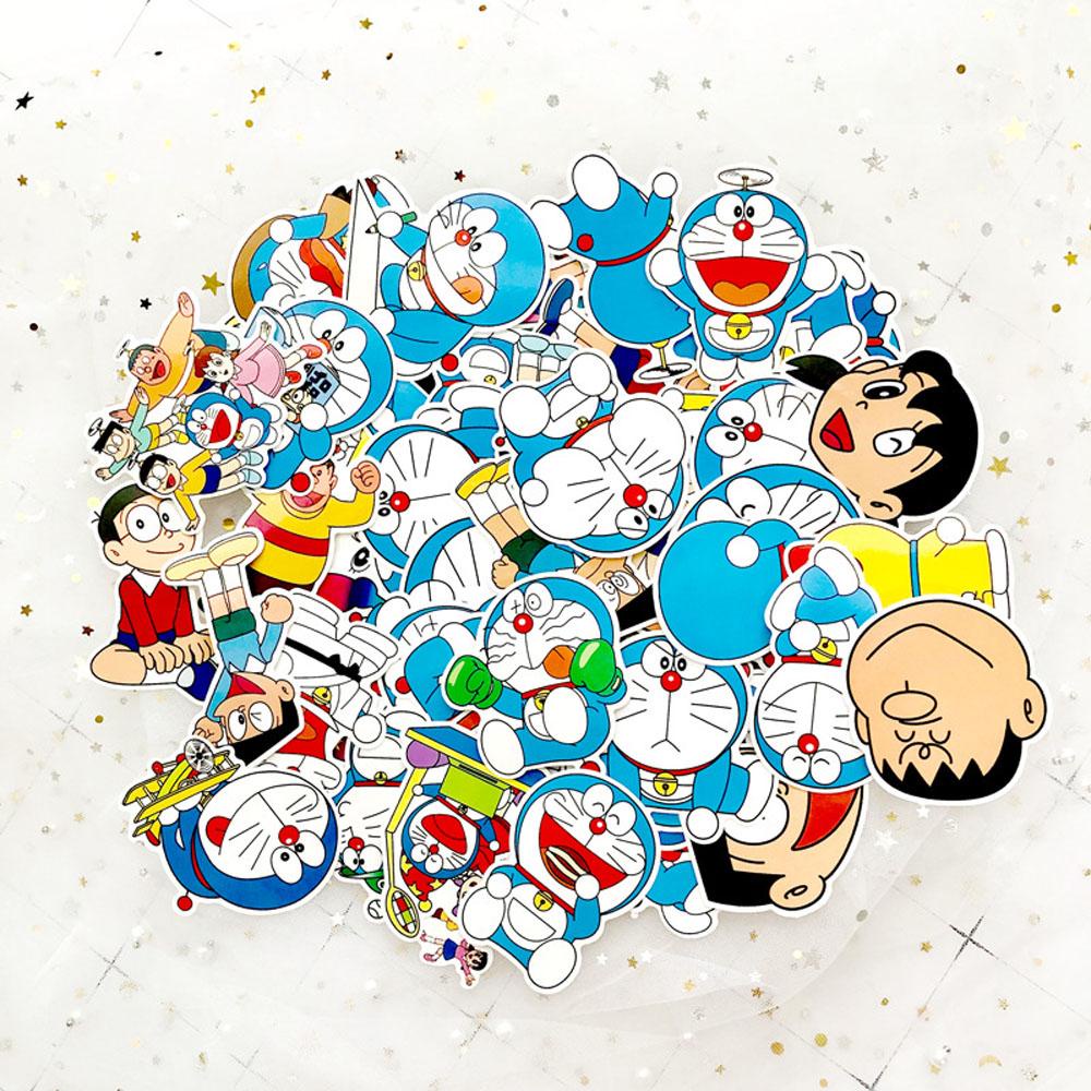 Agustina Doraemon Stiker 60Pcs/pack Notebook Dekorasi Planner Journal Diary Album Sticker