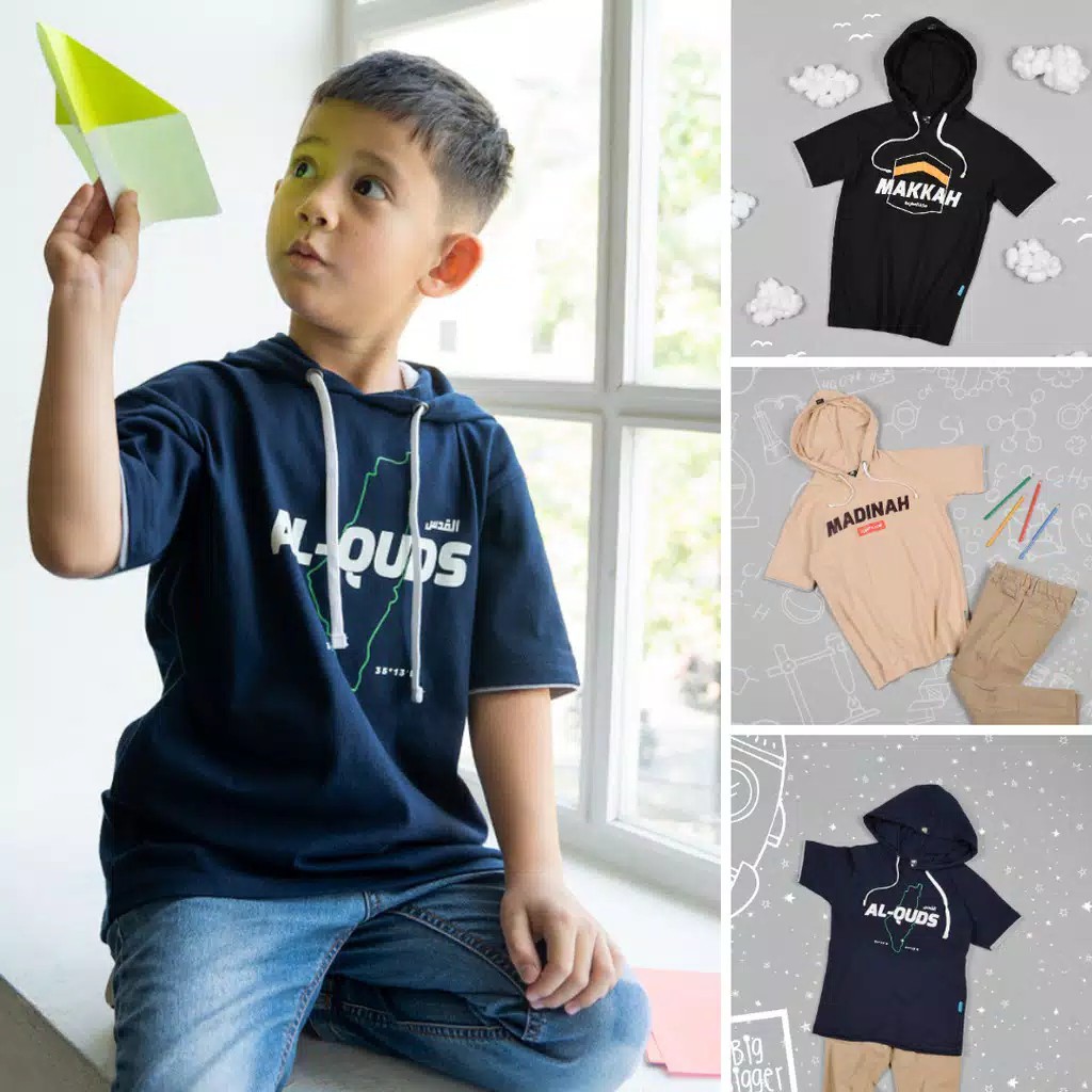 KAOS HOODIE ANAK COWOK AMMARKIDS - SERIES 3 KOTA SUCI