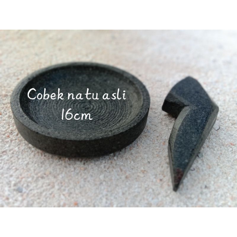 COBEK BATU ASLI 16CM FREE ULEKAN