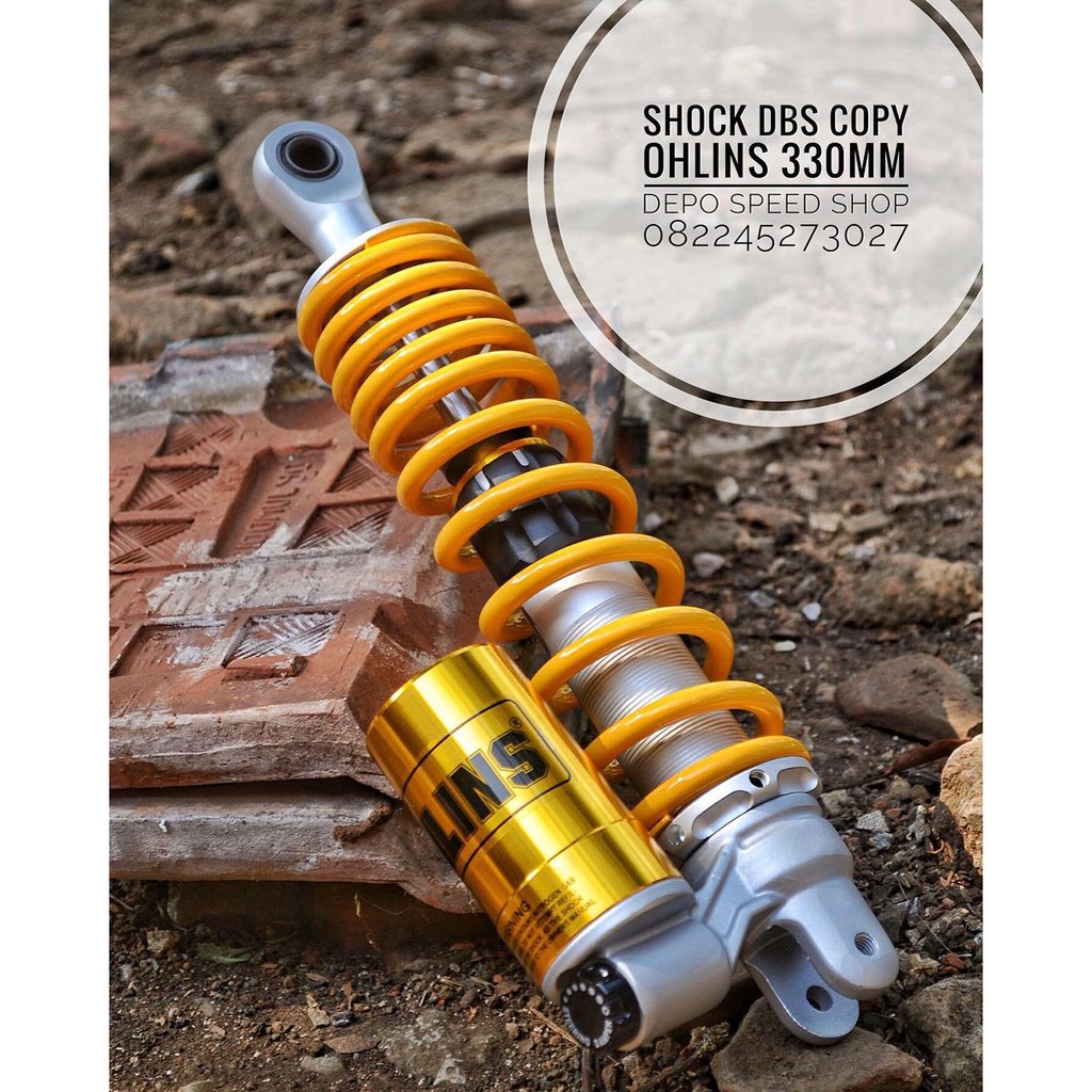 SHOCK TABUNG SHOCKBREAKER COPY OHLINS 330MM - MIO - BEAT - VARIO - SCOOPY