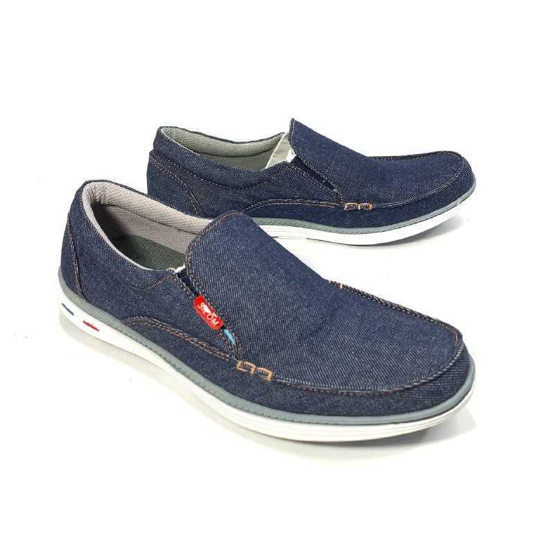 Sepatu casual pria dengan bahan levis size 38-43!!!