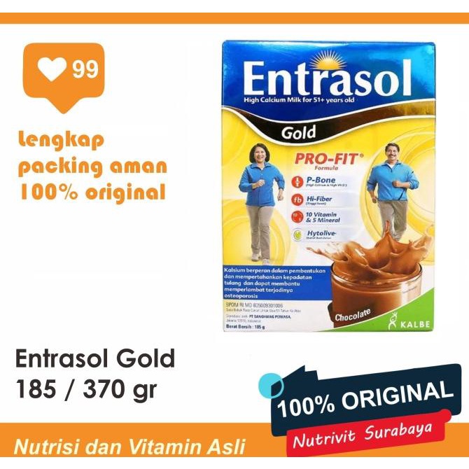 

[COD] SUSU ENTRASOL GOLD VANILA 600 GRAM [COD]