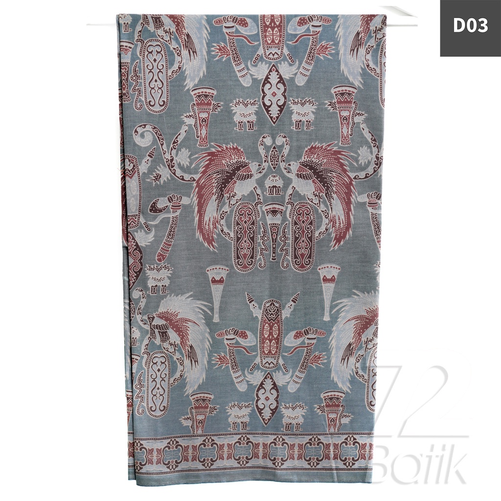 KAIN BATIK PREMIUM Bahan Katun Motif Burung Warna Maroon 721237 Cap 72 Jarik Jarit Samping Kebat Panjang Batik Katun Modern Premium Bahan Seragam Batik Pernikahan Kantor Keluarga Murah Kamen Jadi Batik Bali Lembaran