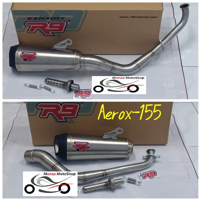 knalpot R9 alpha series new Aerox 155 alpa ori