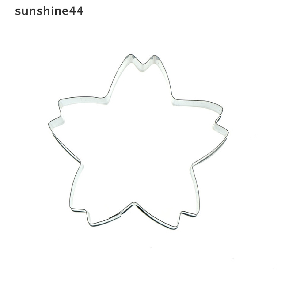 Sunshine Cetakan Kue / Biskuit Bentuk Bunga Sakura Bahan stainless steel