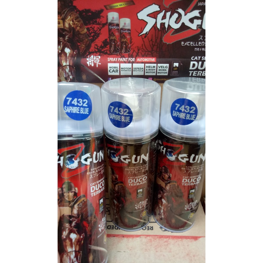 pilox pilox cat semprot duco shogunz shogun 7432 400cc saphire blue biru tua